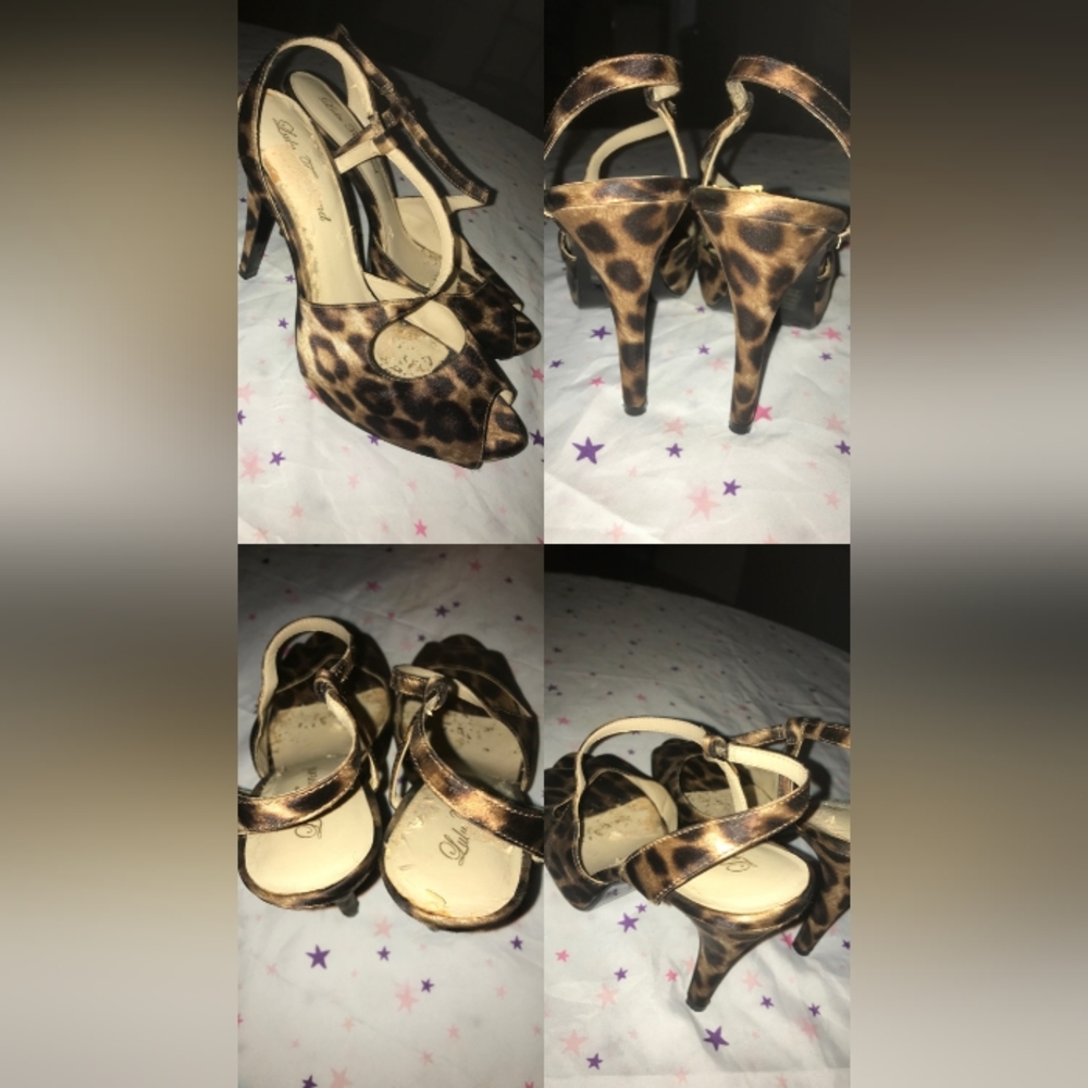 Cheetah Print Club Heels